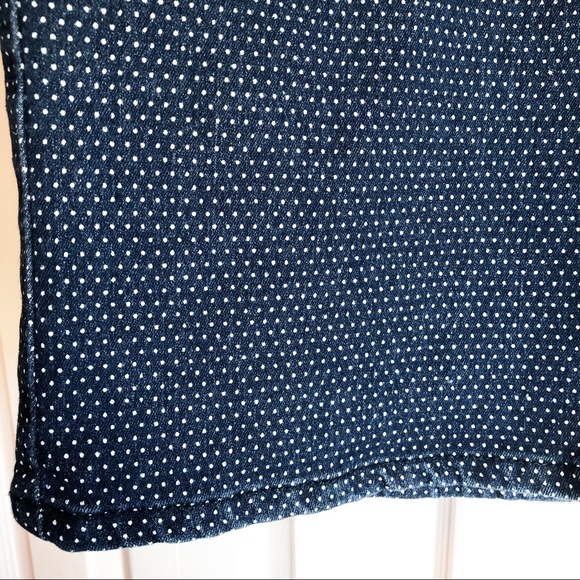 Earl Jean Blue Denim Polka Dot Print Mini Skirt Size 10 - Picture 7 of 16